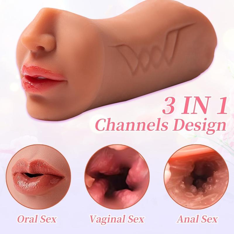 3-in-1 Male Masturbator - Sucking & Thrusting Machine w/ Realistic Silicone Sleeve (Hands-Free)